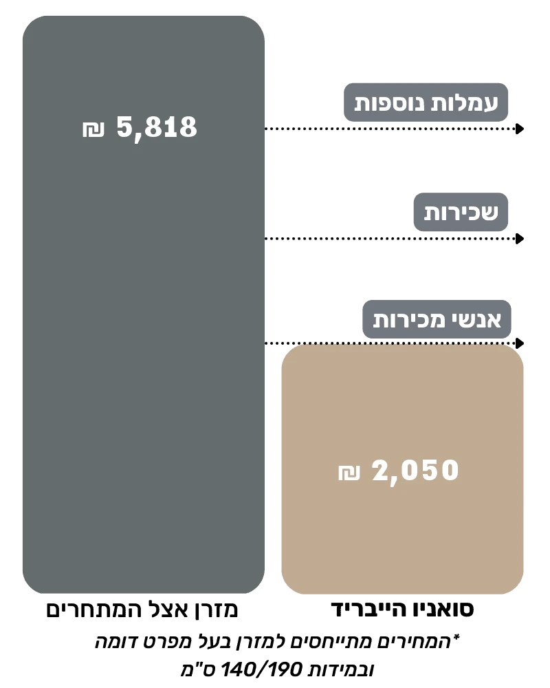 מחיר הייבריד לעומת המתחרים